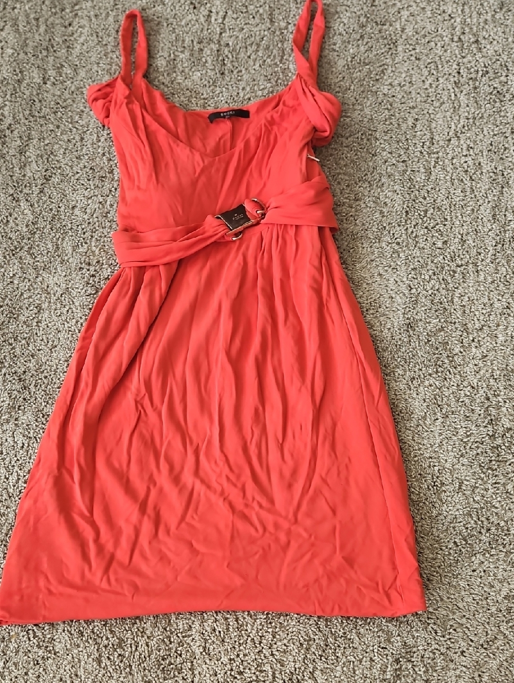 Gucci Pink Belted Dress 40/s